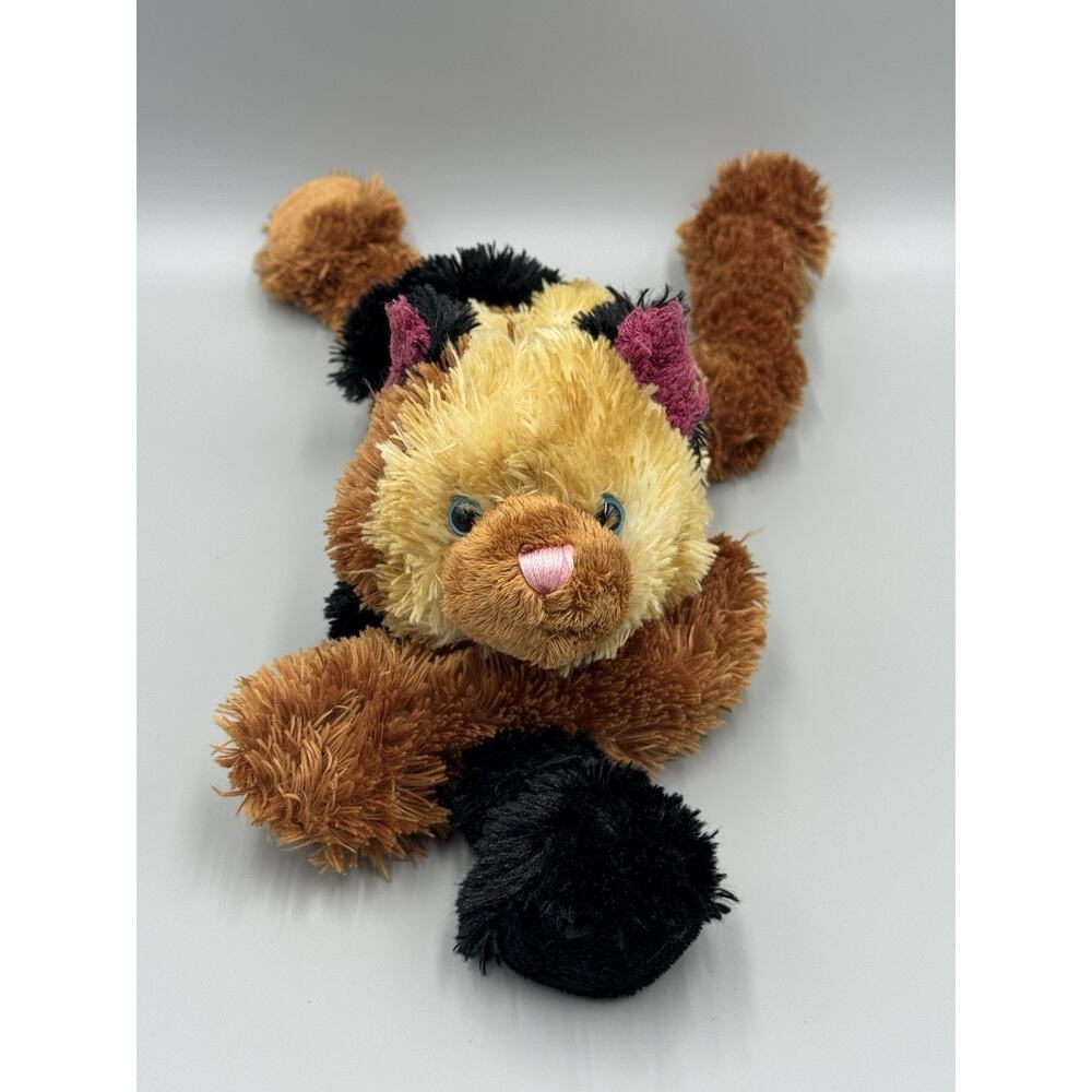 2006‎ Old Navy Cat Plush Long Legs Calico Stuffed Animal Floppy Pink Nose - Picture 2 of 8